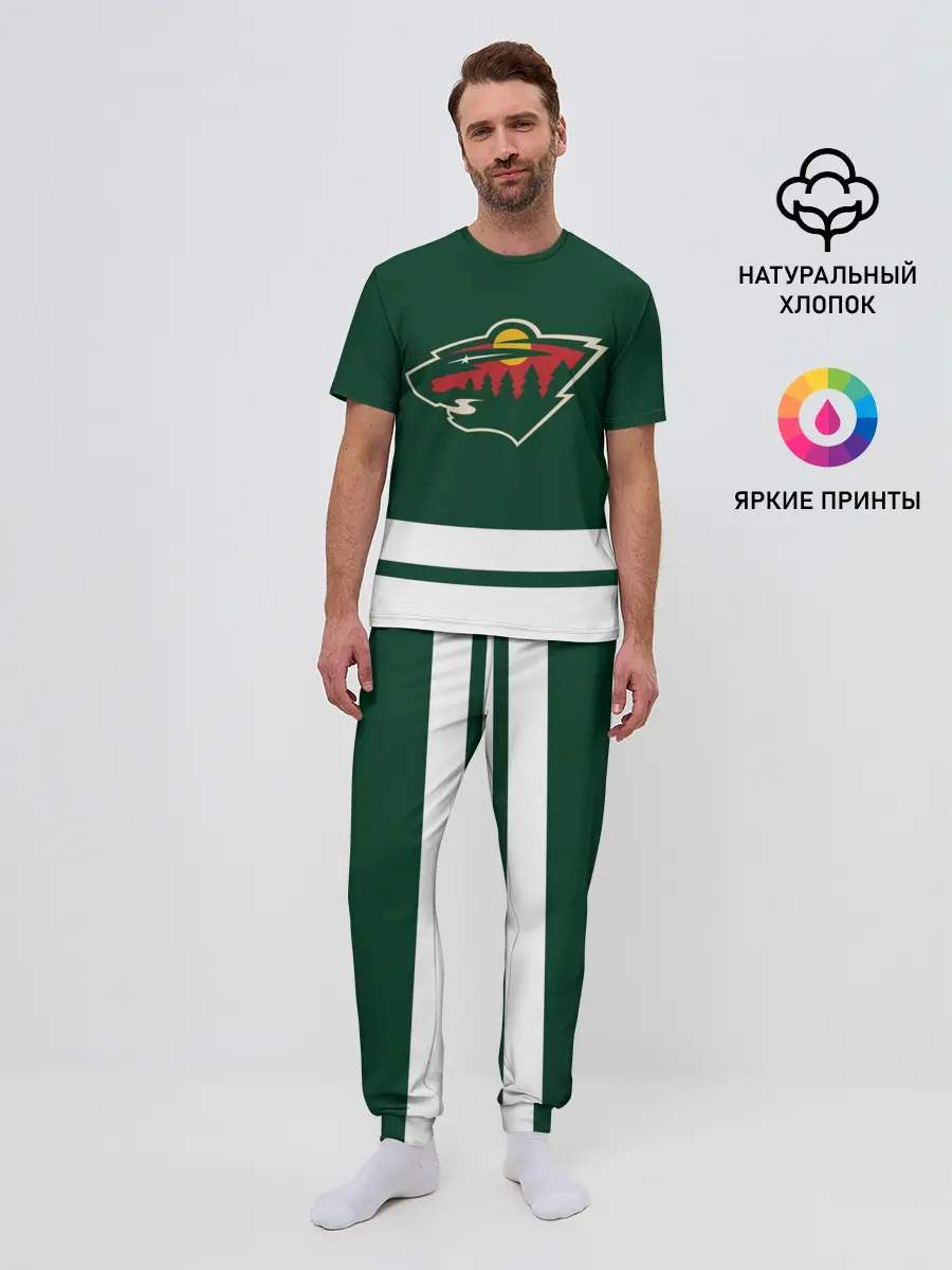 Мужская пижама с брюками / Миннесота Уайлд