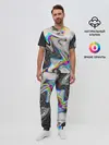 Мужская пижама с брюками / DIGITAL ABSTRACT GLITCH | ГЛИТЧ