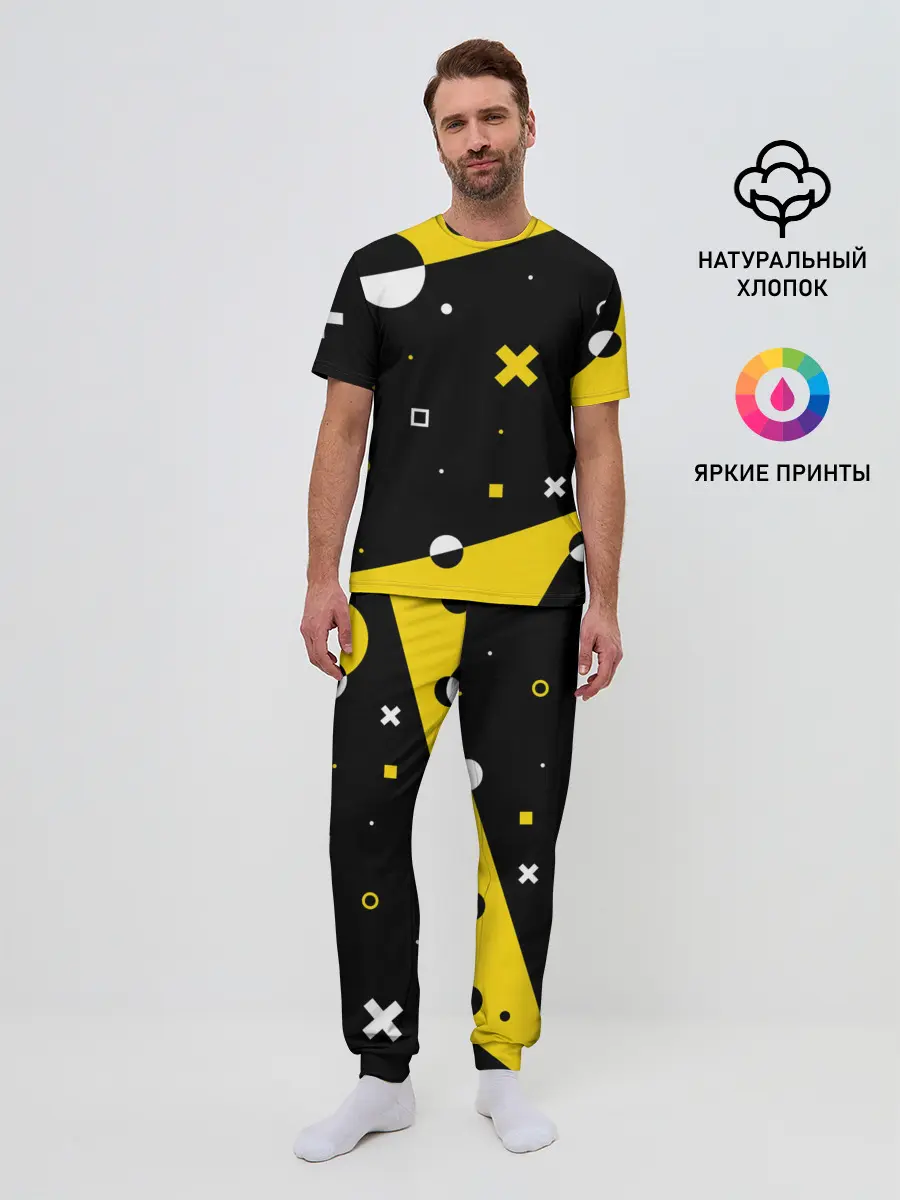 Мужская пижама с брюками / ФИГУРКИ