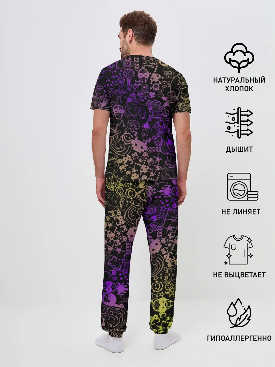 Мужская пижама с брюками / Игры
