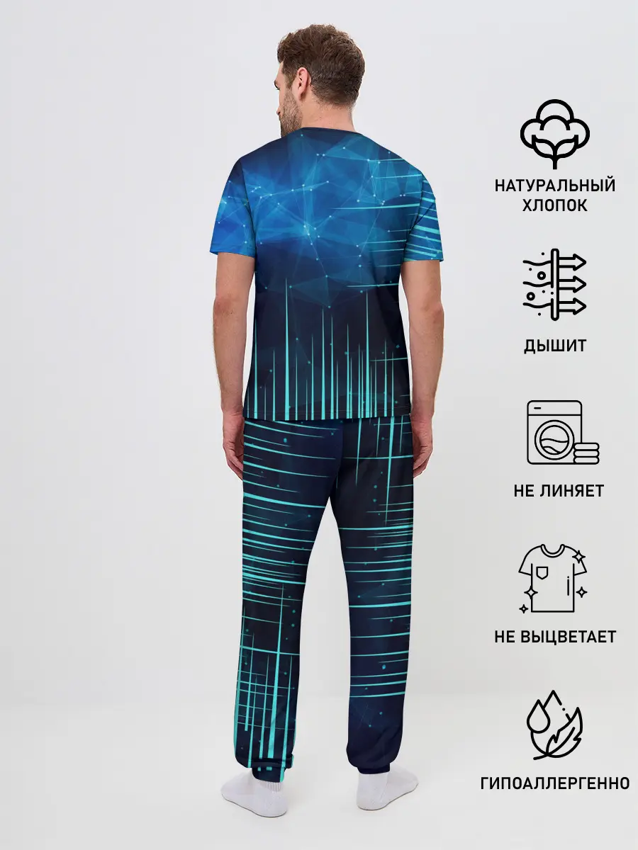 Мужская пижама с брюками / sonik