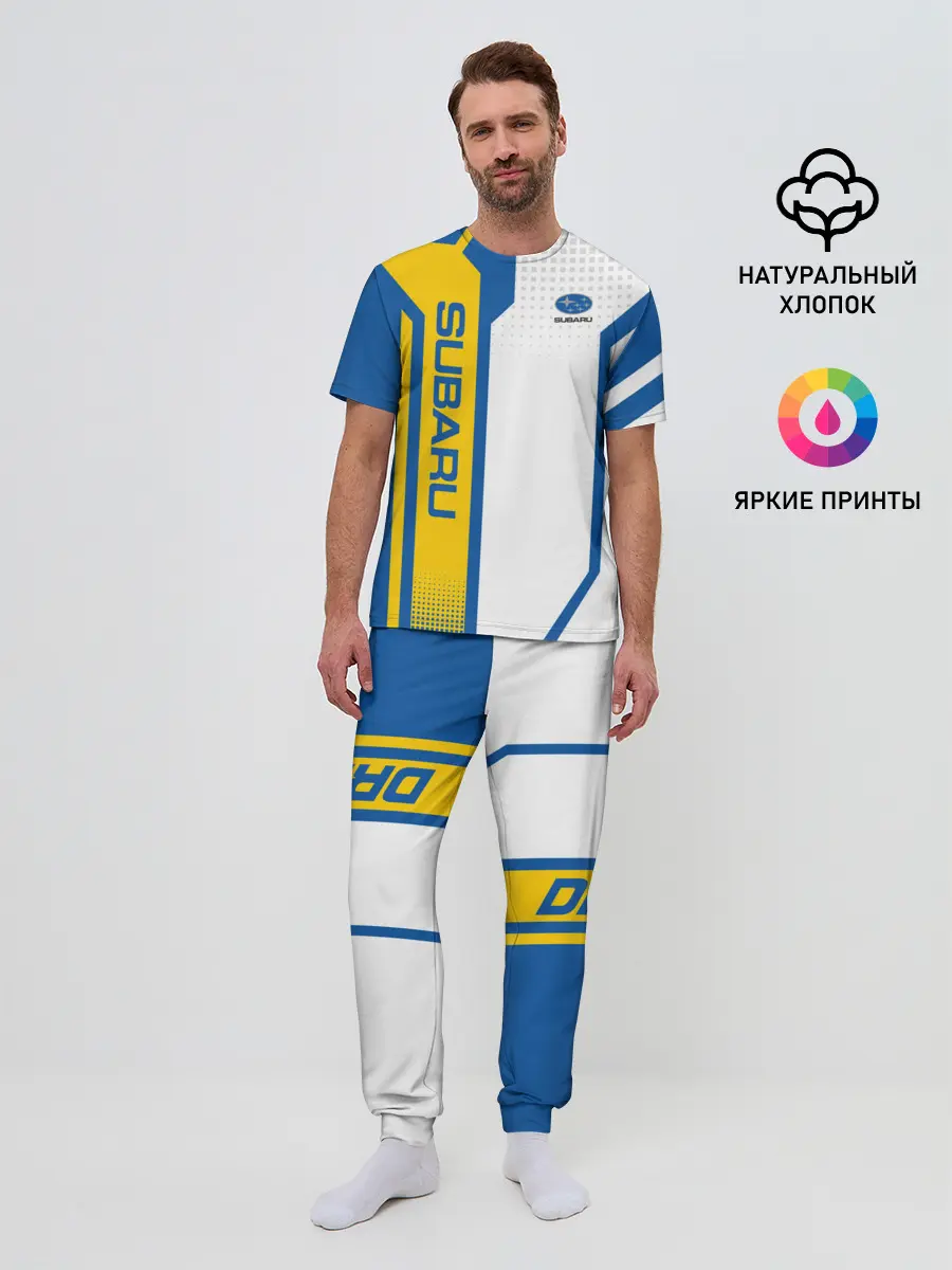 Мужская пижама с брюками / Subaru Driver team