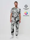 Мужская пижама с брюками / AHEGAO monochrome