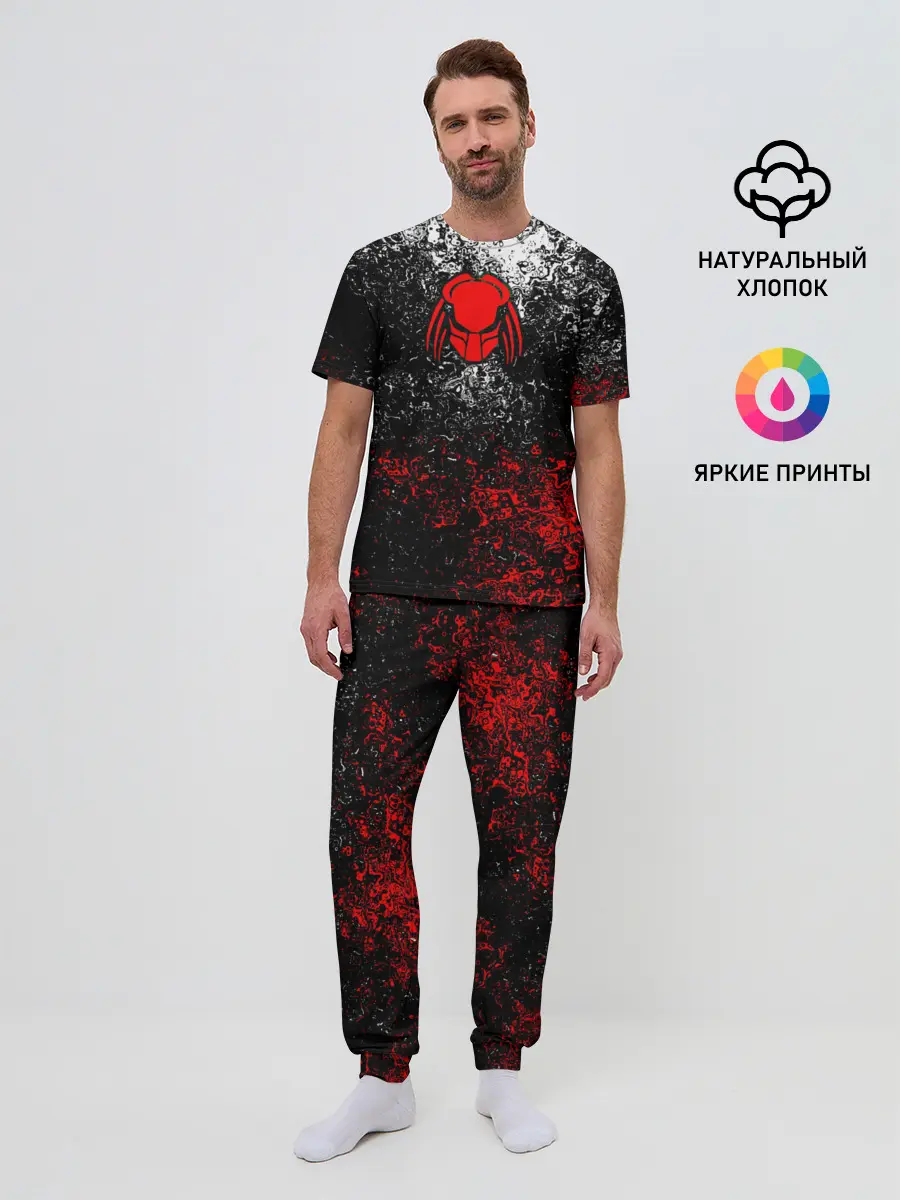 Мужская пижама с брюками / Predator