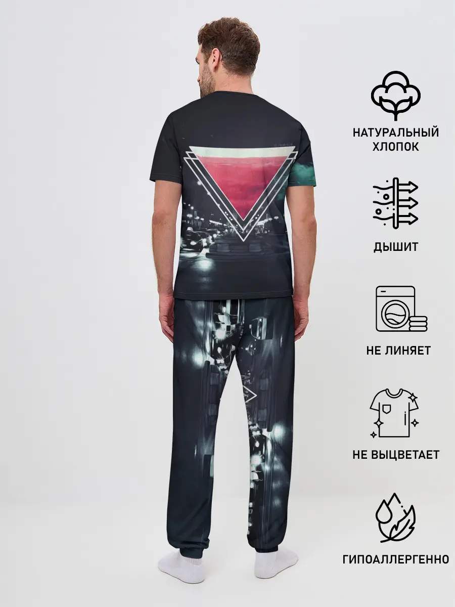 Мужская пижама с брюками / MUSIC