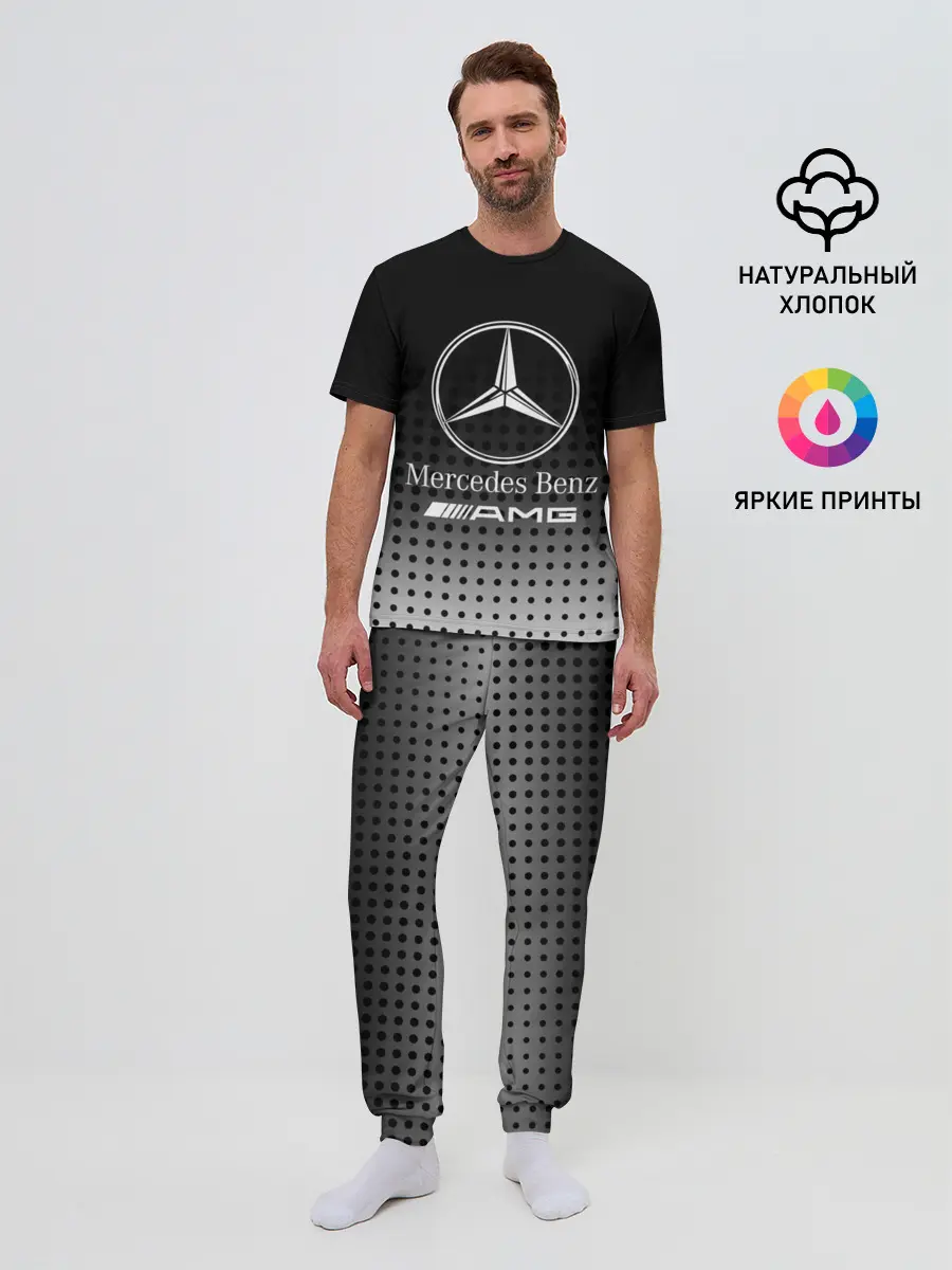 Мужская пижама с брюками / Mercedes-Benz