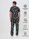 Мужская пижама с брюками / Череп