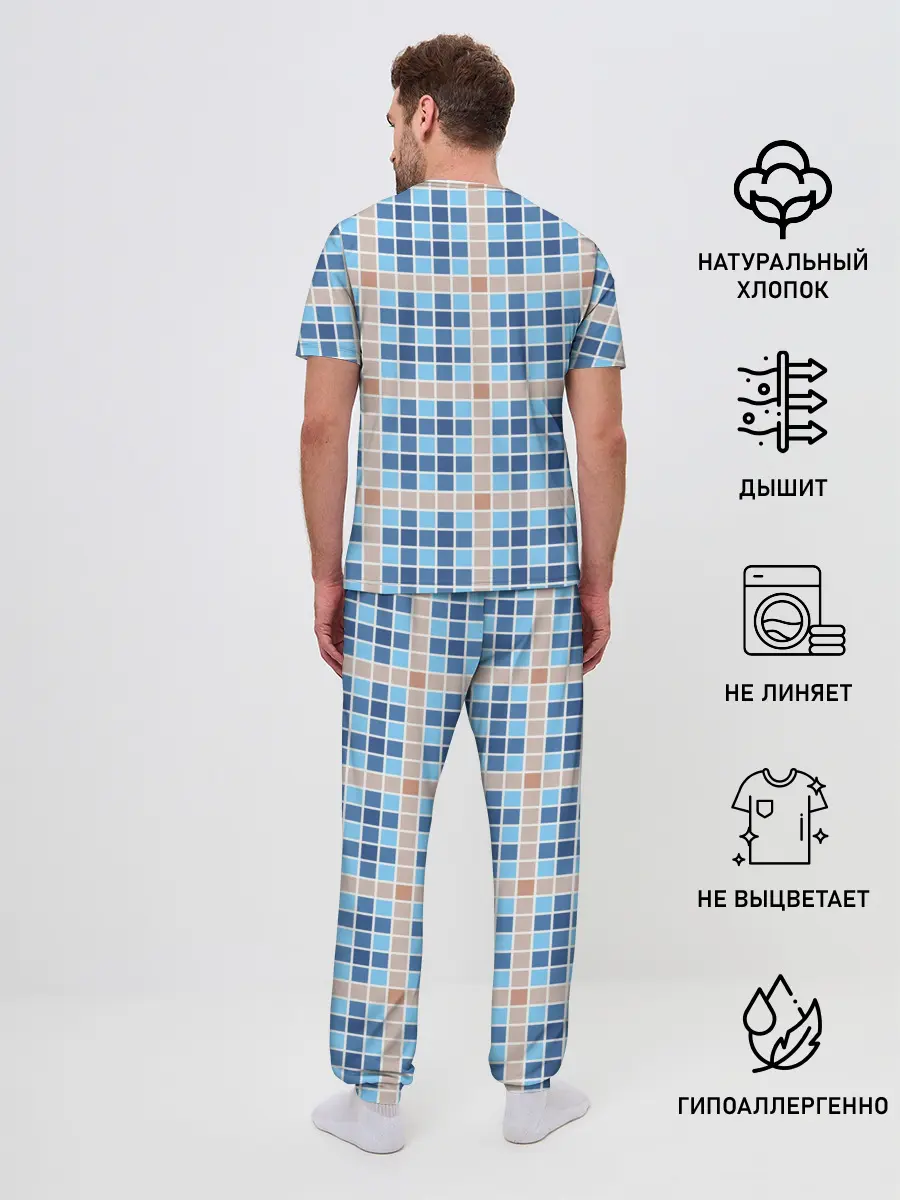 Мужская пижама с брюками / Костюм Тренера