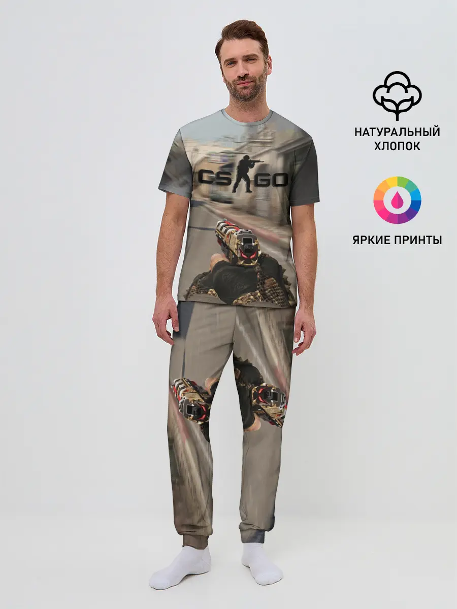 Мужская пижама с брюками / CS:GO - Ominous Look | Зловещий взгляд
