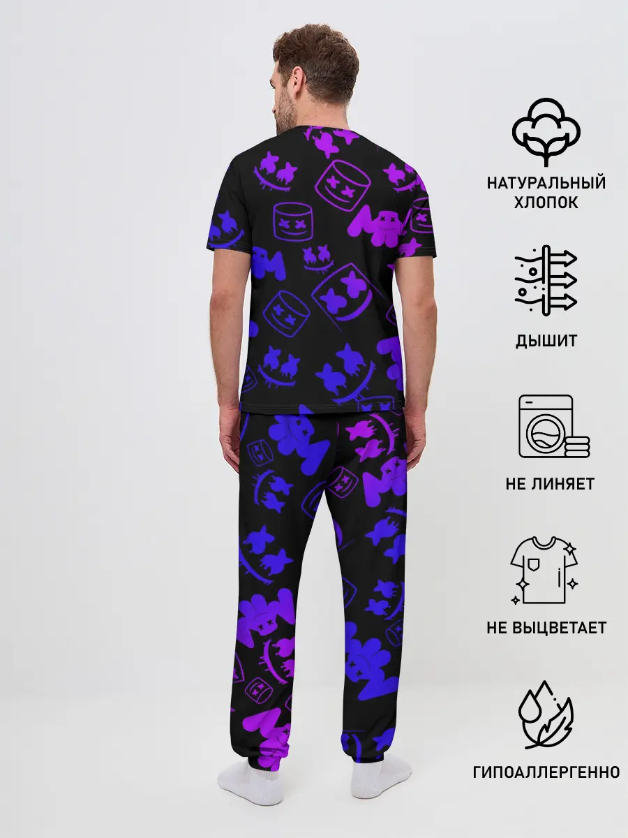 Мужская пижама с брюками / MARSHMELLO FORTNITE