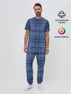 Мужская пижама с брюками / Шотландка | Tartan