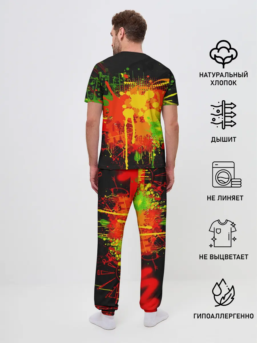 Мужская пижама с брюками / Боб Марли