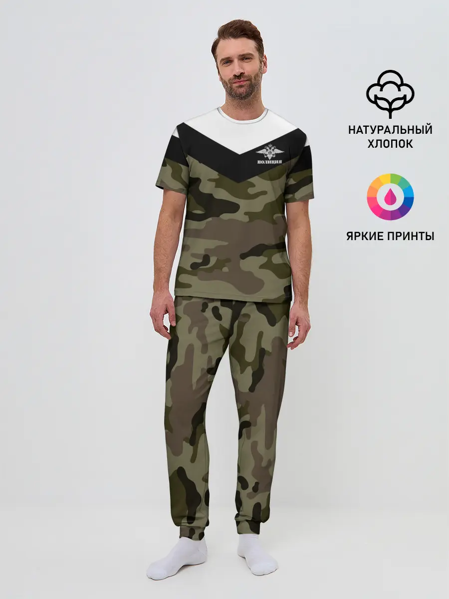 Мужская пижама с брюками / Полиция