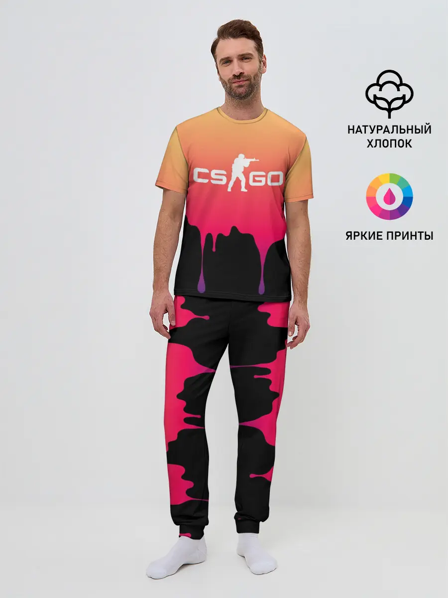 Мужская пижама с брюками / CS GO GRADIENT