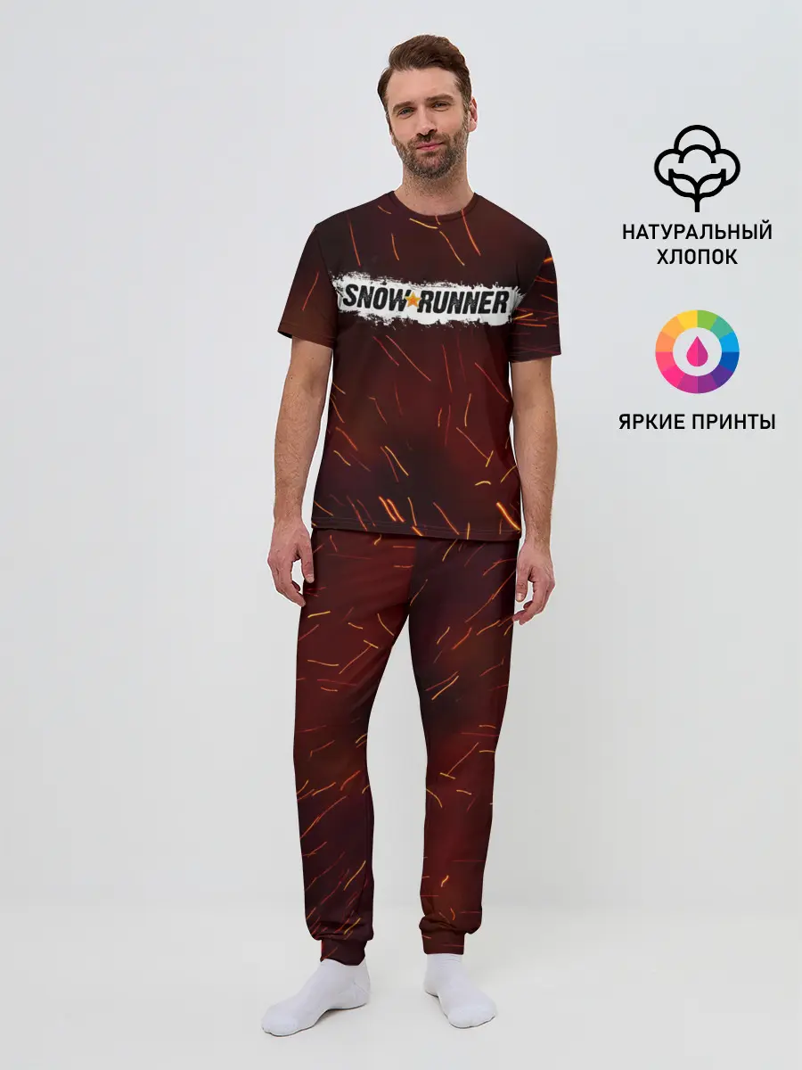 Мужская пижама с брюками / SNOWRUNNER