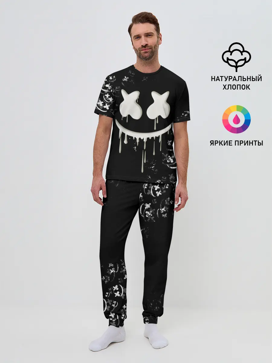 Мужская пижама с брюками / Marshmello