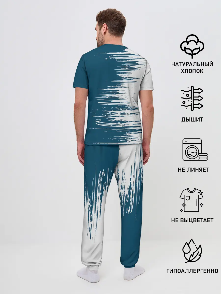 Мужская пижама с брюками / Mitsubishi