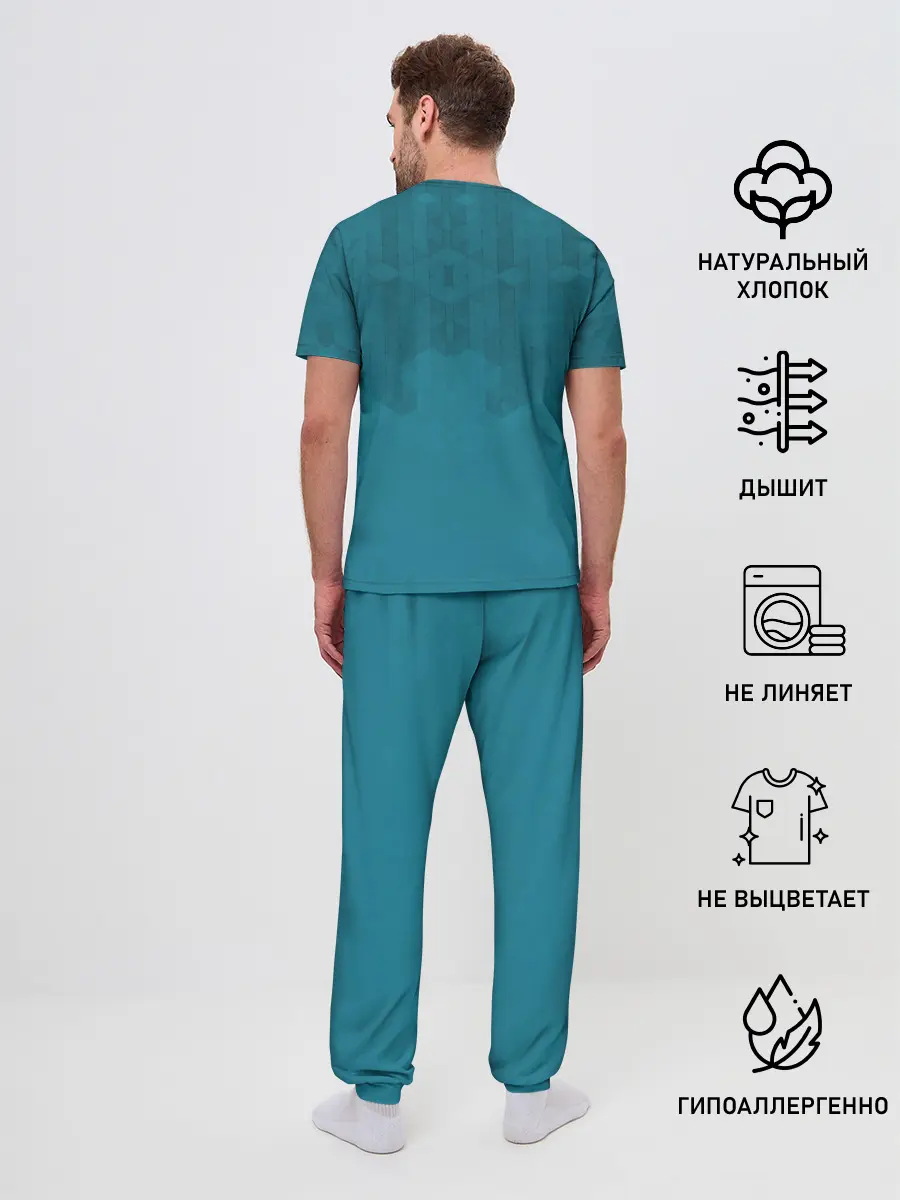 Мужская пижама с брюками / Minecraft