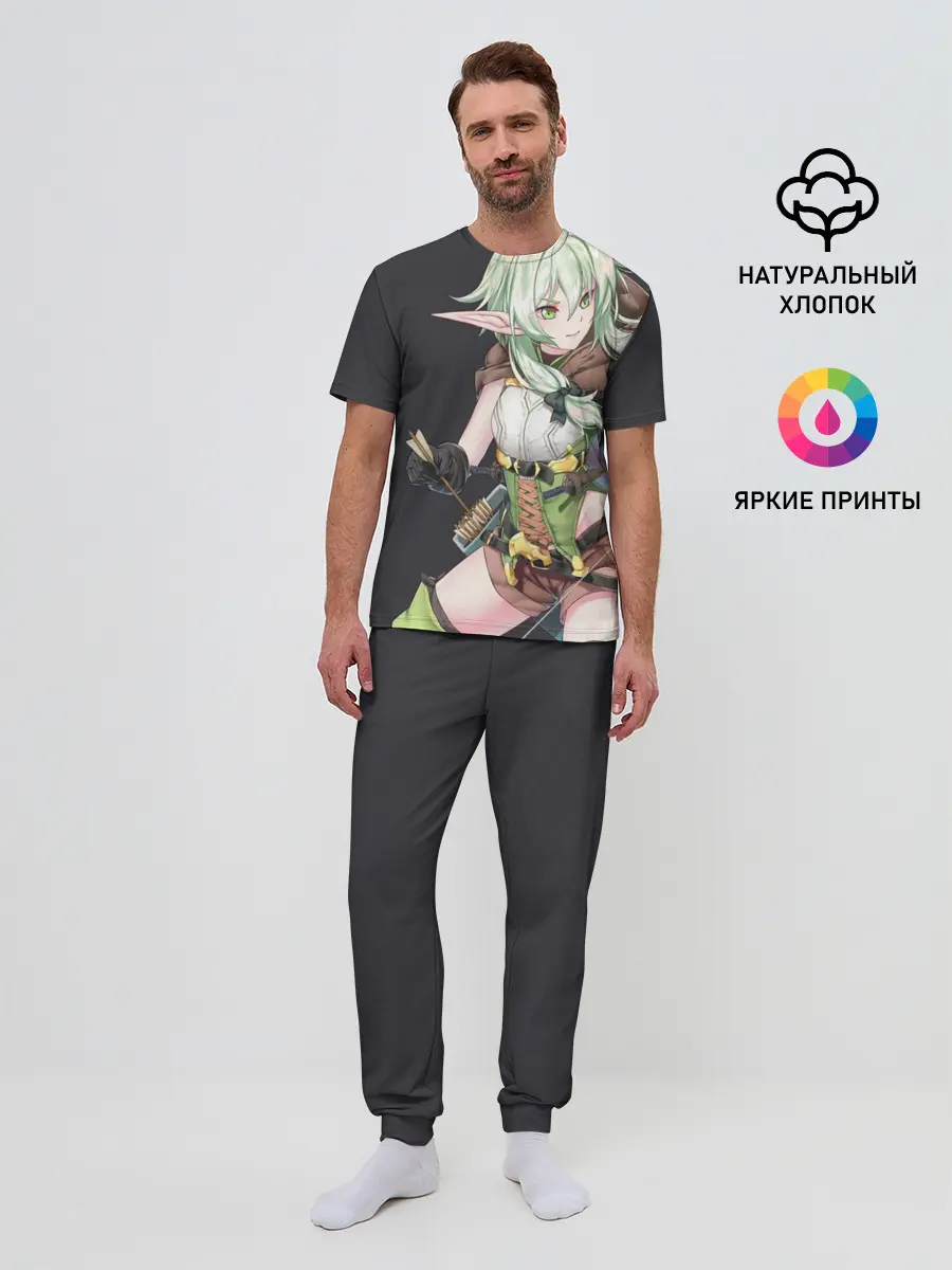 Мужская пижама с брюками / Высшая эльфийка-лучница