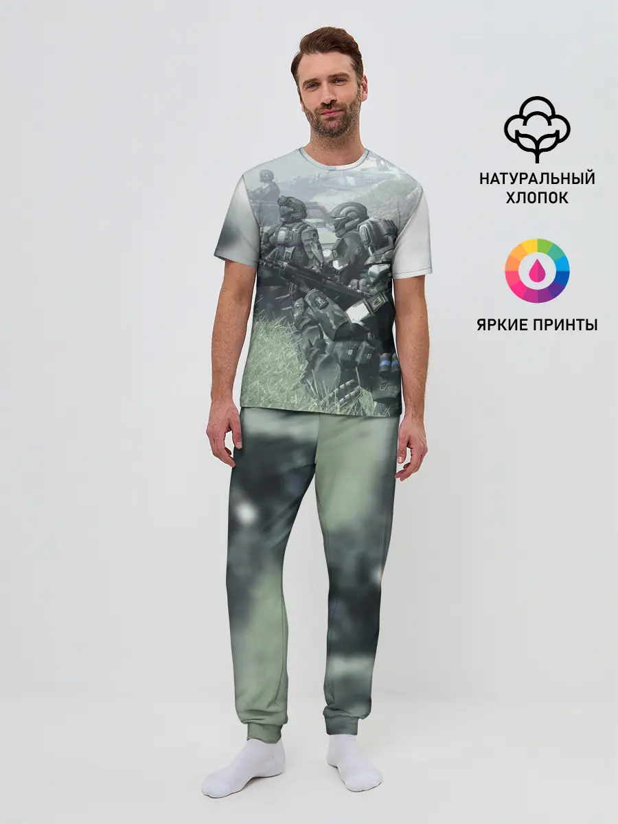 Мужская пижама с брюками / Halo 2