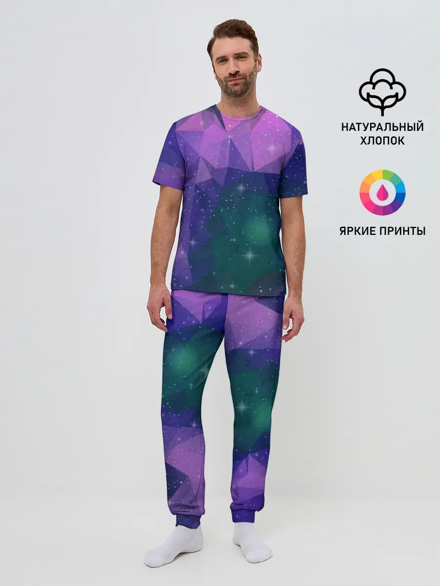 Мужская пижама с брюками / SPACE