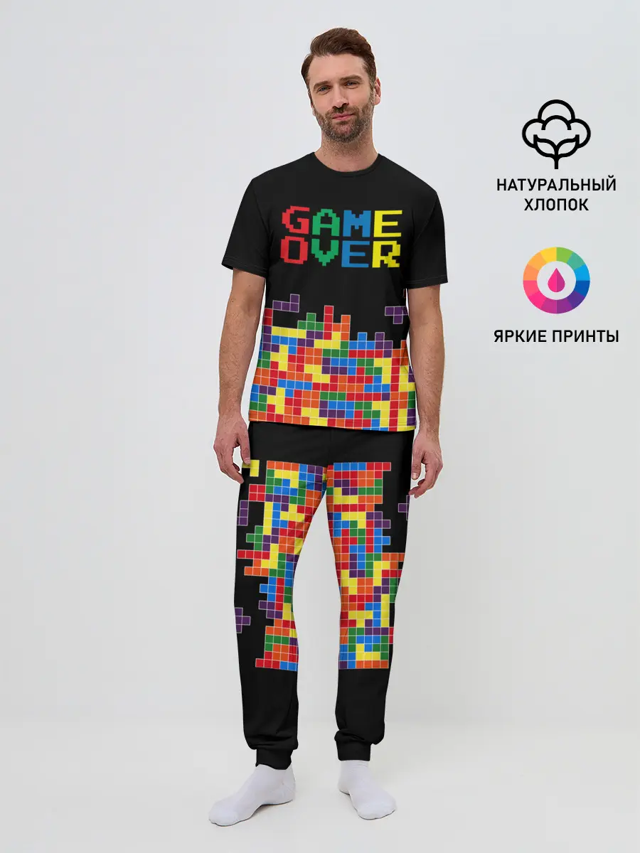 Мужская пижама с брюками / ТЕТРИС