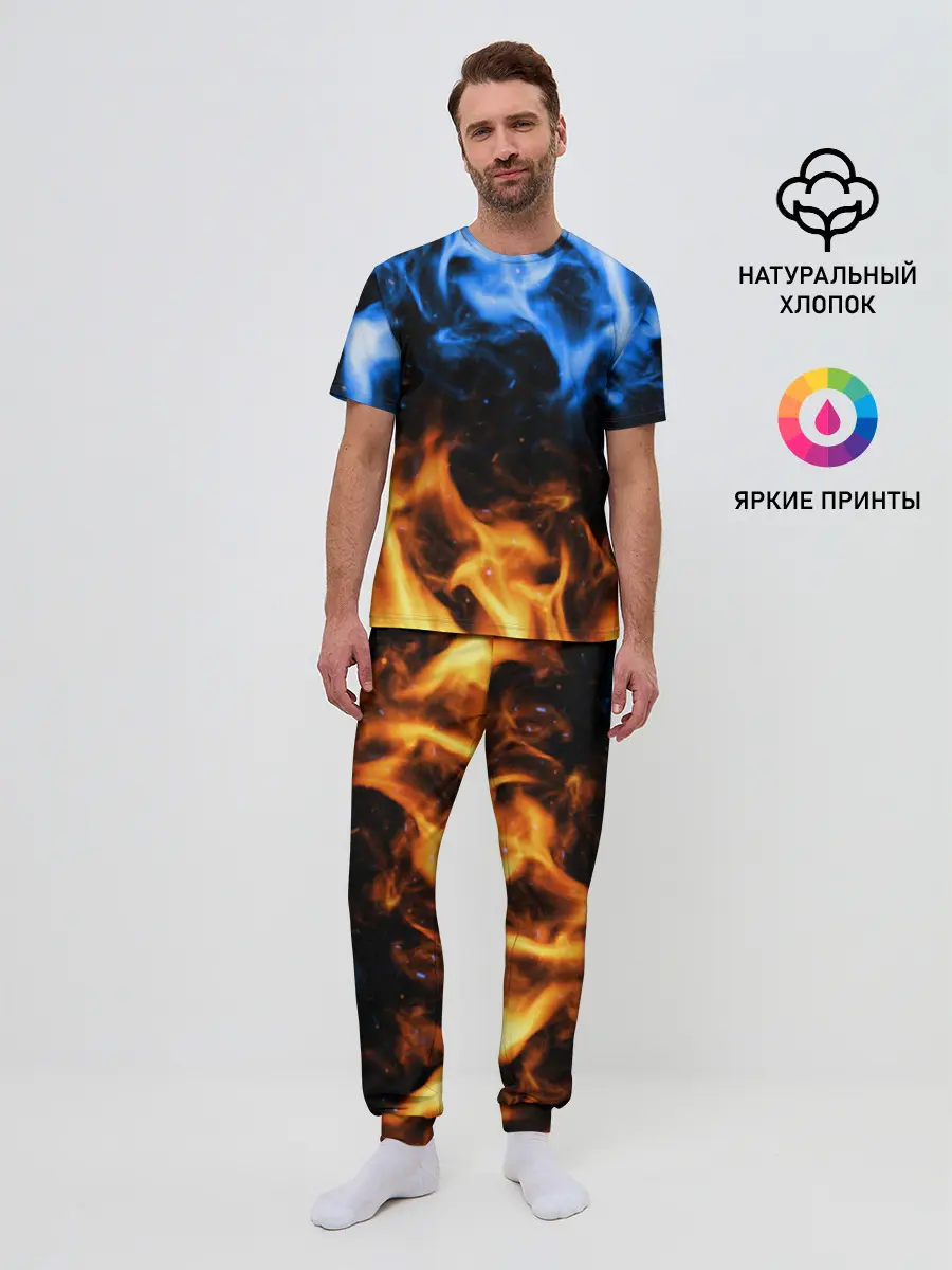 Мужская пижама с брюками / БИТВА ОГНЕЙ