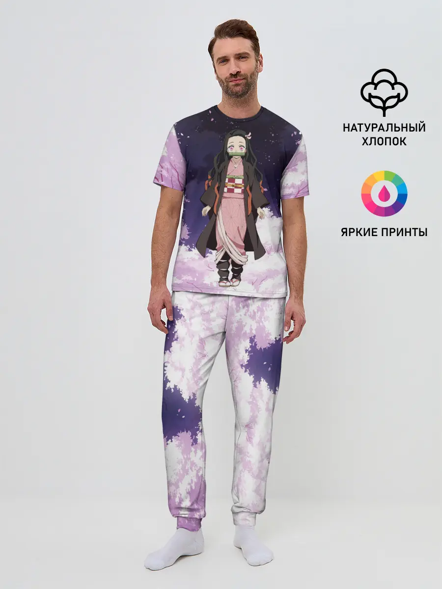 Мужская пижама с брюками / Незуко