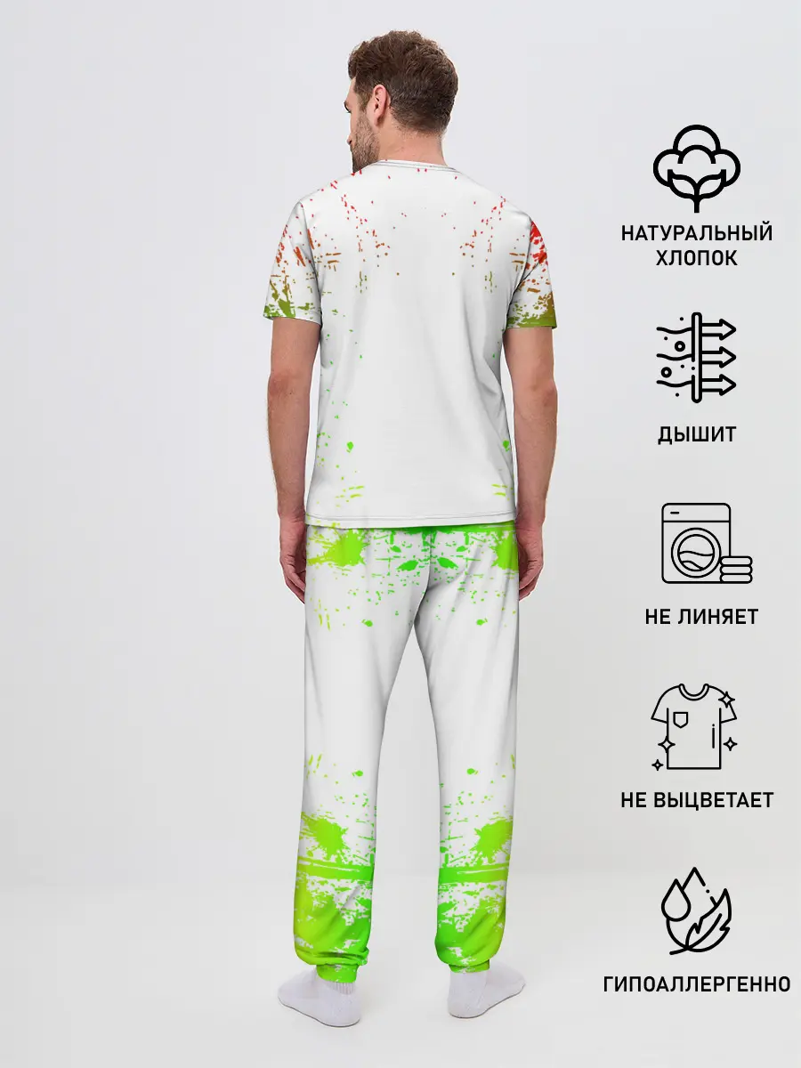 Мужская пижама с брюками / МОТОЦИКЛЫ