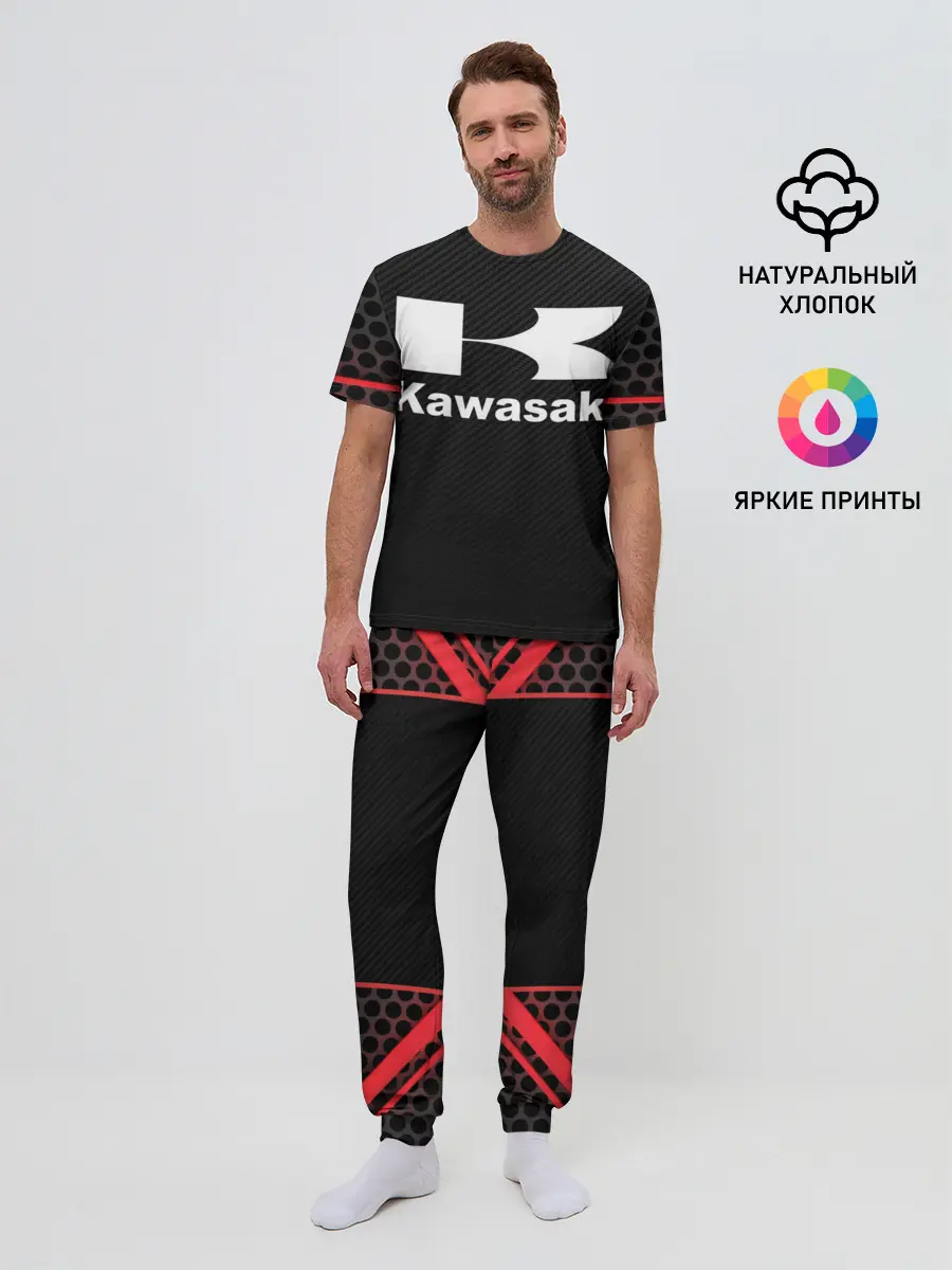 Мужская пижама с брюками / KAWASAKI | КАВАСАКИ