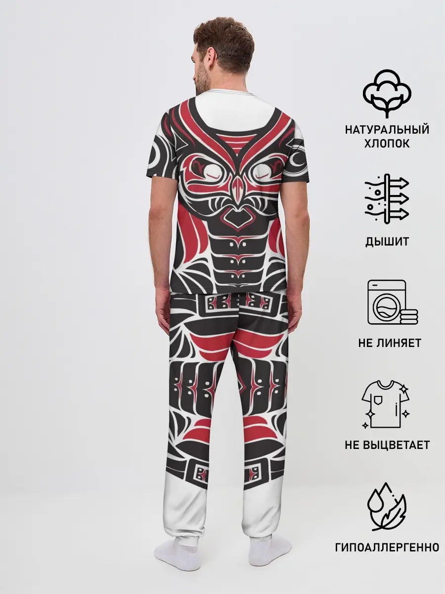 Мужская пижама с брюками / Птица