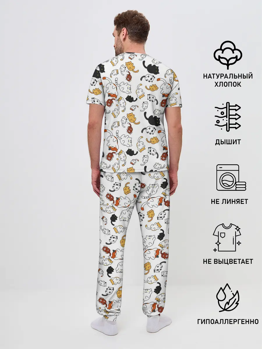 Мужская пижама с брюками / Котэ | Котята