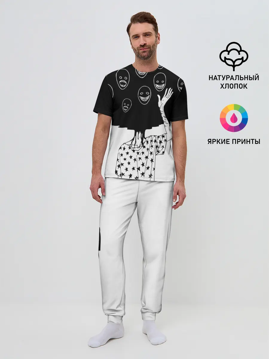 Мужская пижама с брюками / Многоликий | Multi face