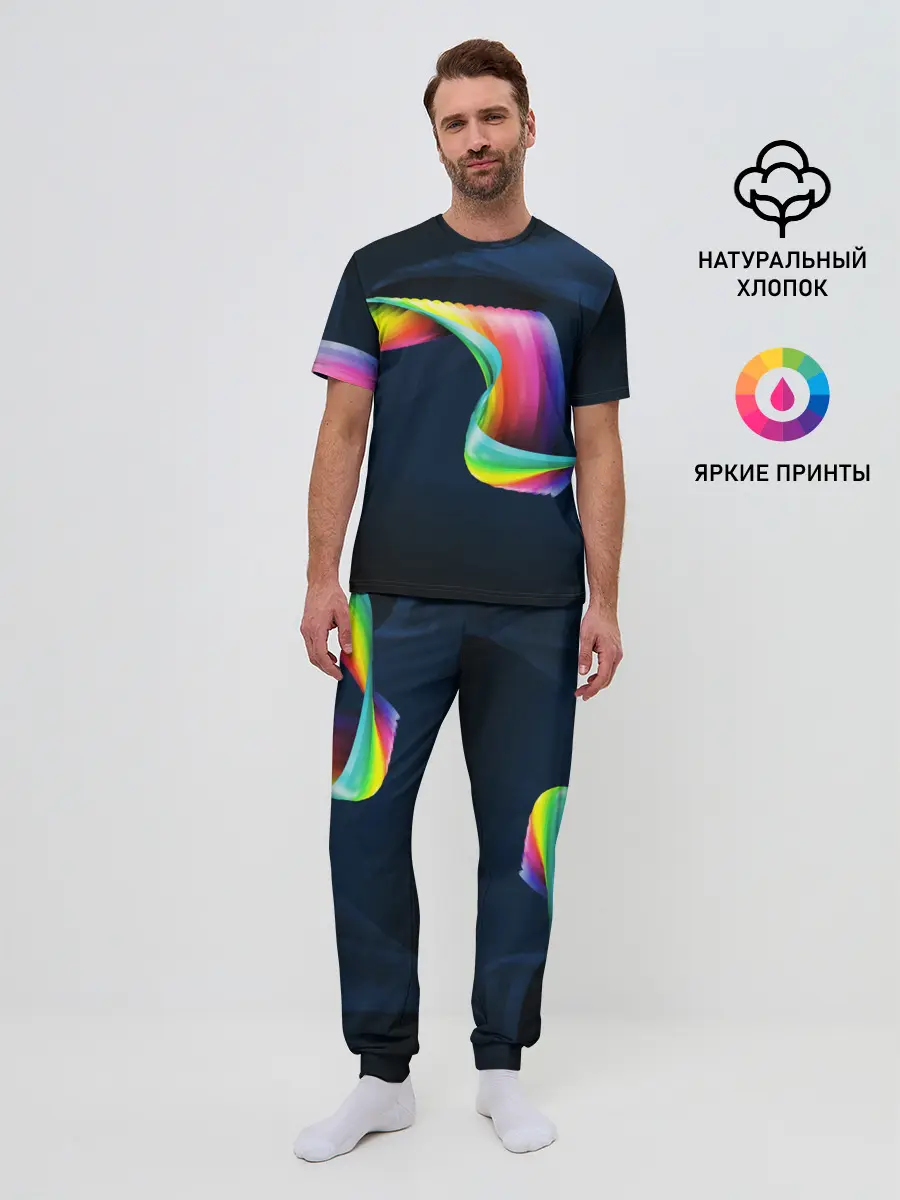 Мужская пижама с брюками / OPTICAL ABSTRACT