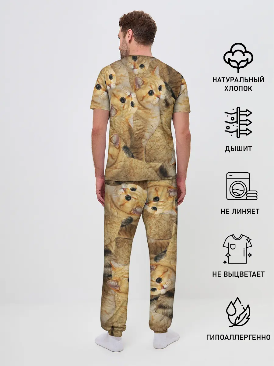 Мужская пижама с брюками / КОТЯТУШКИ