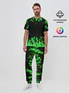 Мужская пижама с брюками / GREEN FIRE | ОГОНЬ