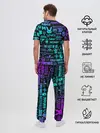 Мужская пижама с брюками / ЛОГОТИПЫ ИГР НЕОН / NEON GAMES LOGO