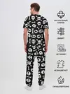 Мужская пижама с брюками / Черепушки