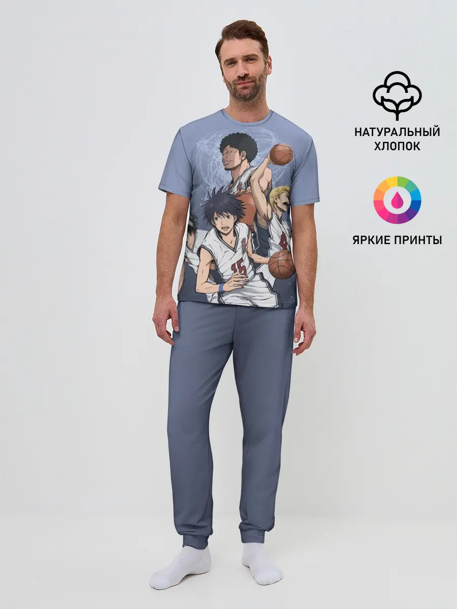 Мужская пижама с брюками / команда мечты