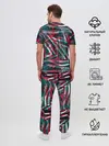 Мужская пижама с брюками / Glitch микс