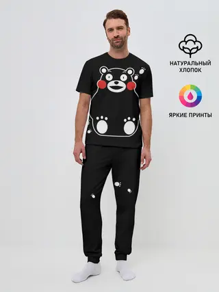 Мужская пижама с брюками / Kumamon сидит