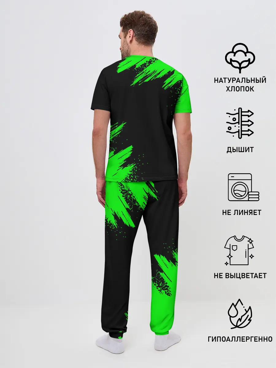 Мужская пижама с брюками / MINECRAFT CREEPER CAT