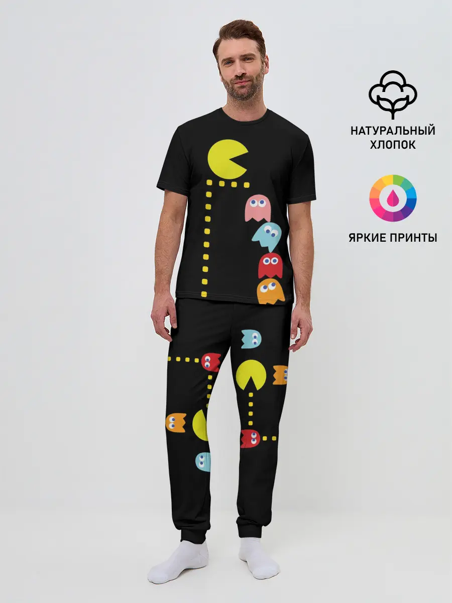 Мужская пижама с брюками / Pac-man