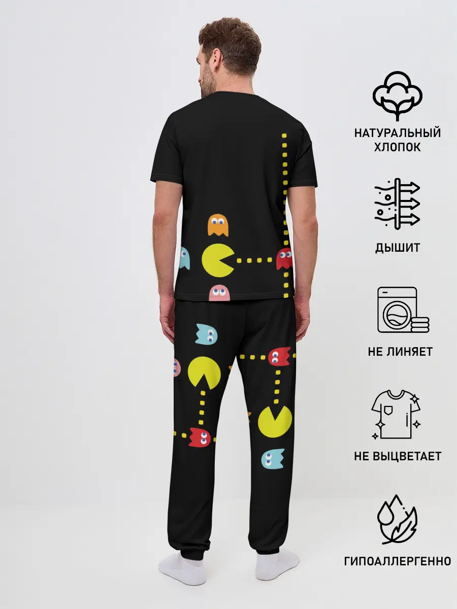 Мужская пижама с брюками / Pac-man