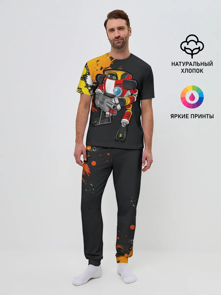 Мужская пижама с брюками / Sonic. E-102 Гамма