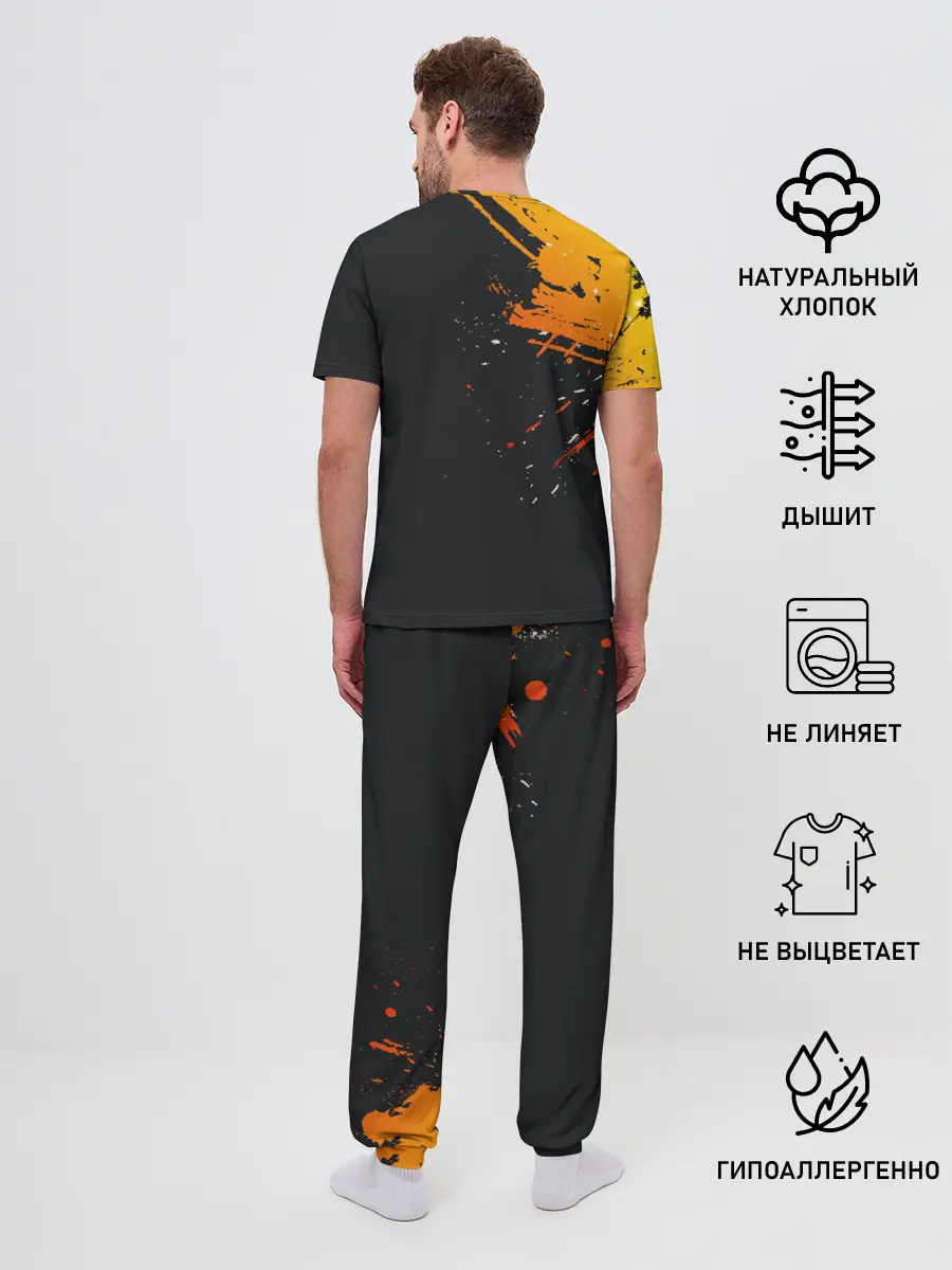 Мужская пижама с брюками / Sonic. E-102 Гамма