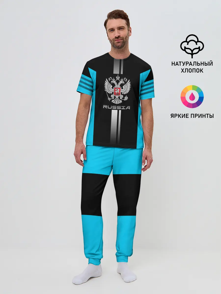 Мужская пижама с брюками / Russia