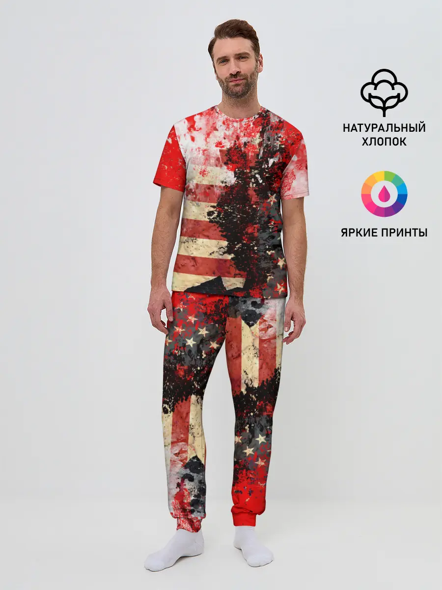 Мужская пижама с брюками / США