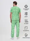 Мужская пижама с брюками / dinosaurs green