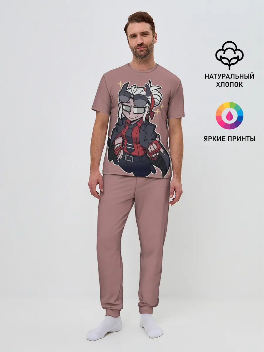 Мужская пижама с брюками / Helltaker.